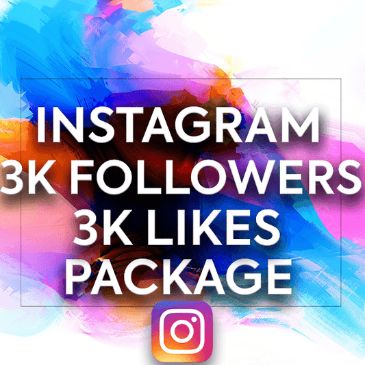 Instagram Limited Promotion 3,000 & Followers 3,000 Likes