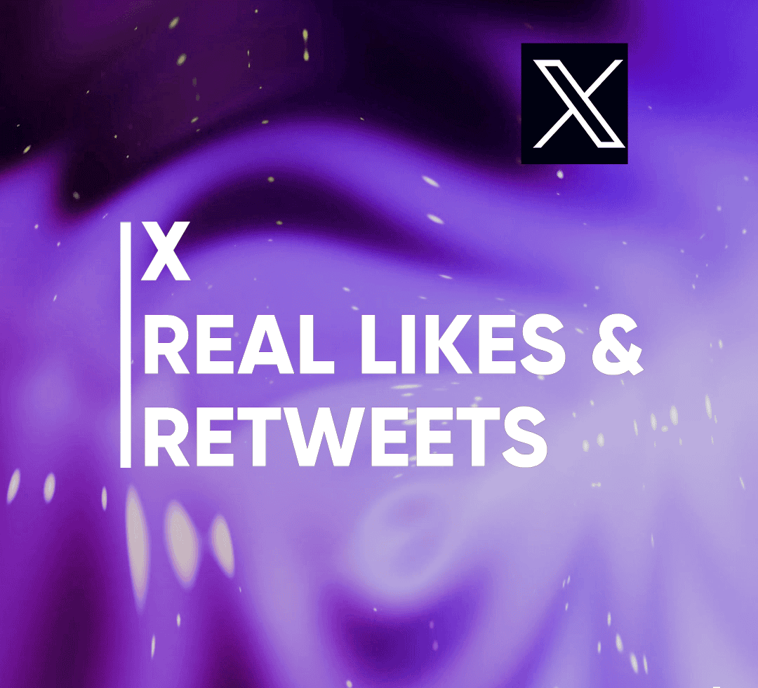 (X) Twitter Real Likes & Retweets